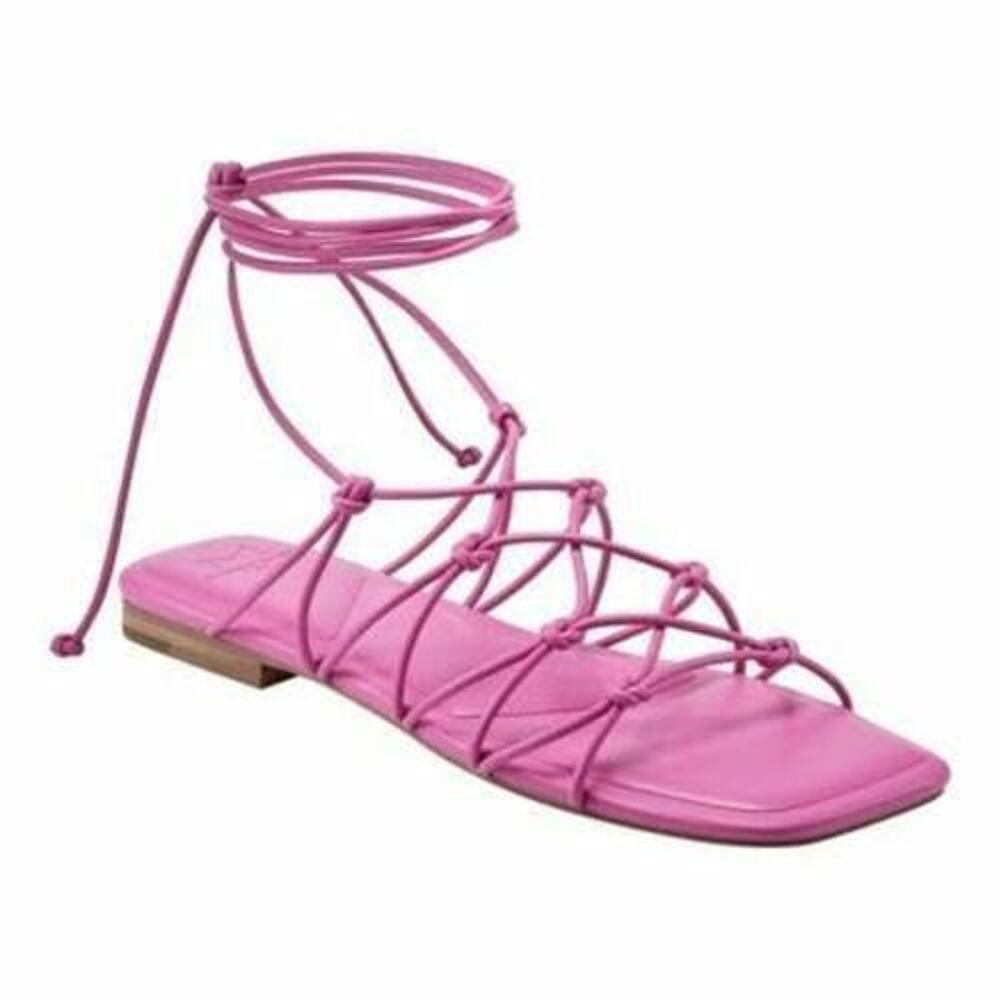 Marc Fisher Pink Strappy Flats